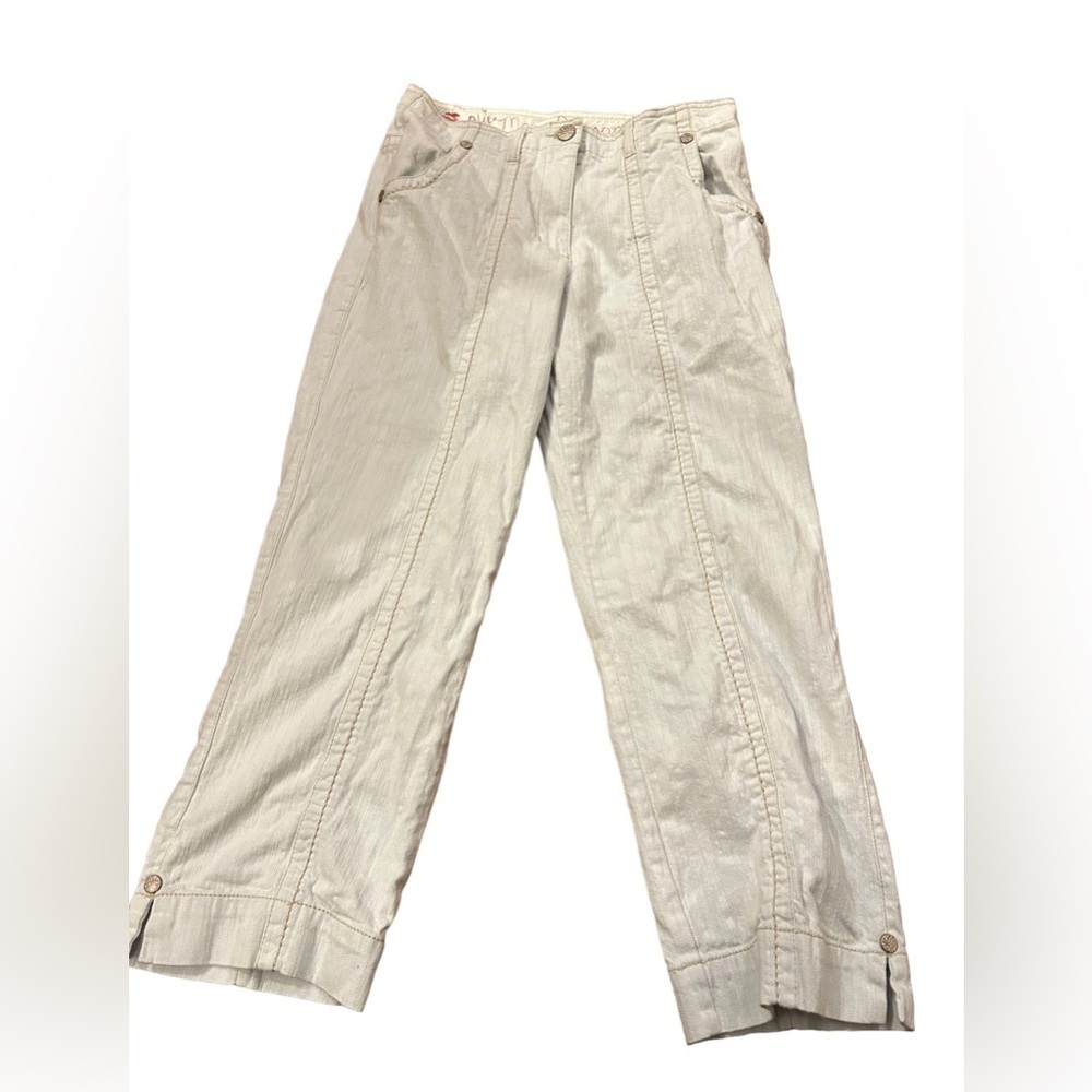 Blue Willi's A life more Pleasant cropped wide leg jeans